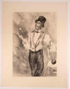 Juggler - Lithograph by Luc-Albert Moreau - Early 20th Century