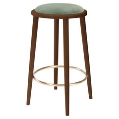 Tabouret de bar Luc avec frêne de hêtre-056-1 et 60 cm lisse