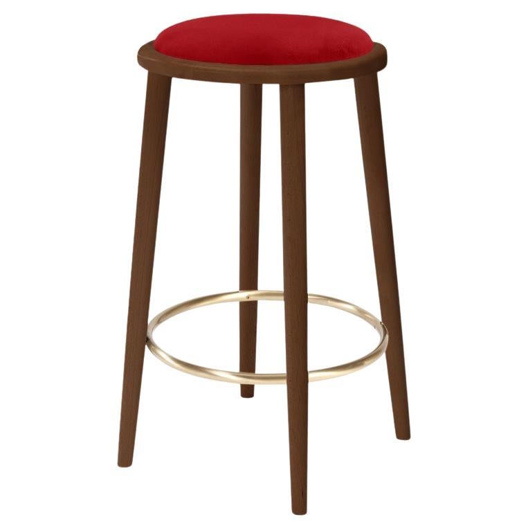 Luc Bar Stool with Beech Ash-056-1 and Smooth 72