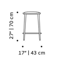 Luc Bar Stool with Beech Ash-056-5 and Aluminium