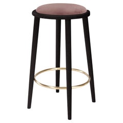 Luc Bar Stool with Beech Ash-056-5 and Barcelona Lotus