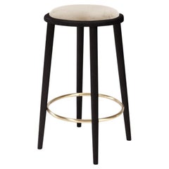 Luc Bar Stool with Beech Ash-056-5 and Boucle Snow