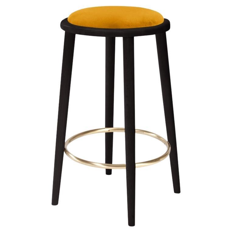 Luc Bar Stool with Beech Ash-056-5 and Corn For Sale