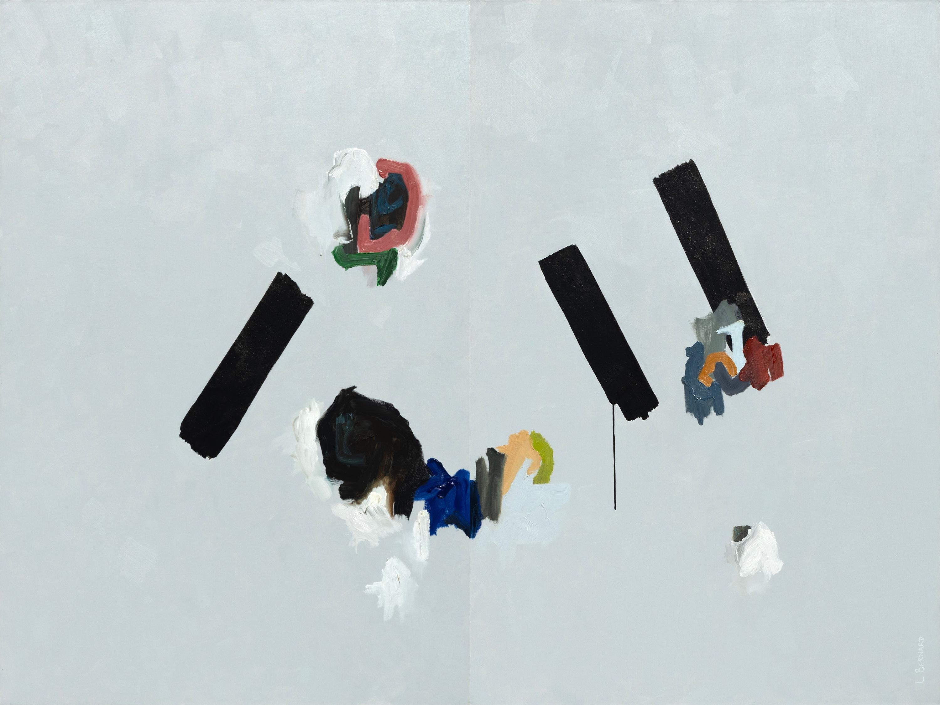 Luc Bernard Abstract Painting - Untitled (Diptych)