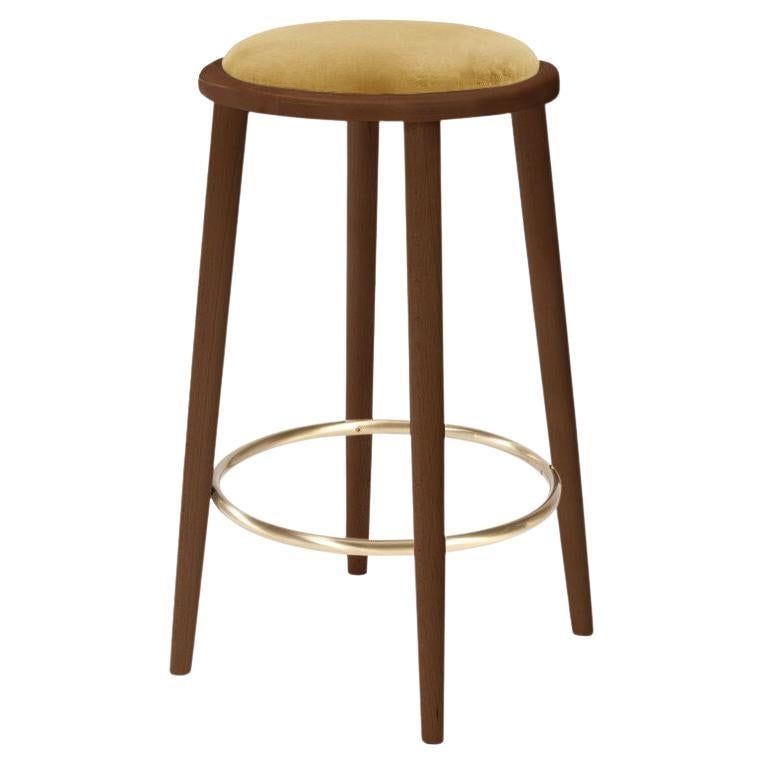 Luc Counter Stool with Beech Ash-056-1 and Vigo Plantain