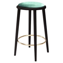 Luc Counter Stool with Beech Ash-056-5 and Paris Green