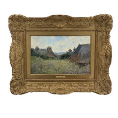 Luc Didier French Post-Impressionist Wildflowers Oil Painting, Signed, Original