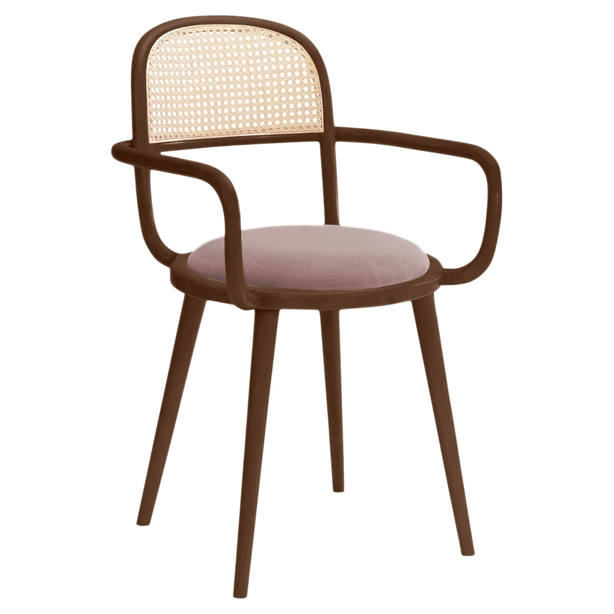 Luc Dining Chair with Beech Ash-056-1 and Barcelona Lotus For Sale