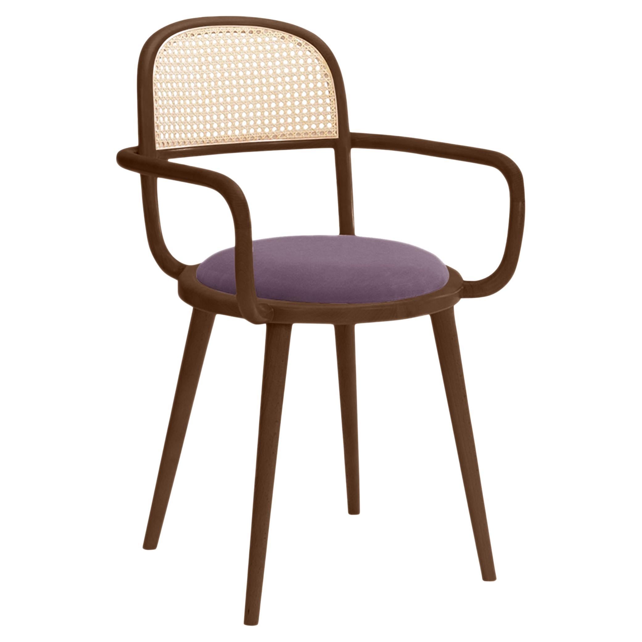 Luc Dining Chair with Beech Ash-056-1 and Paris Lavanda For Sale