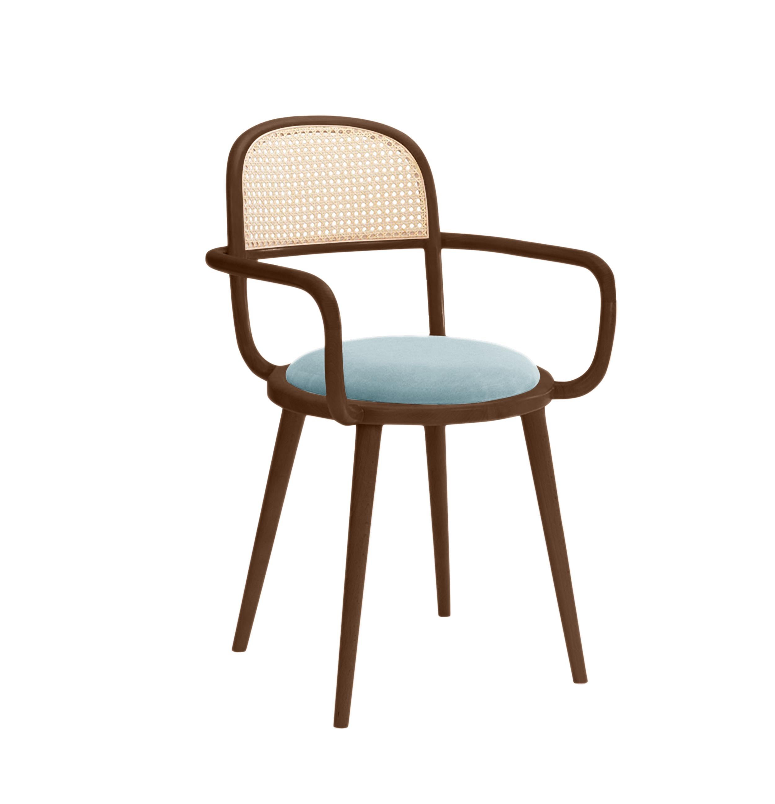 Luc Dining Chair with Beech Ash-056-1 and Paris Safira