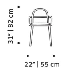 Luc Dining Chair with Beech Ash-056-1 and Smooth 60