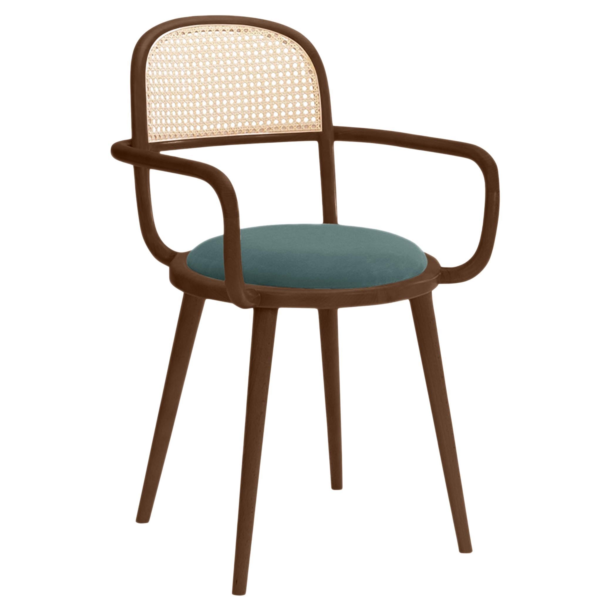 Luc Dining Chair with Beech Ash-056-1 and Teal