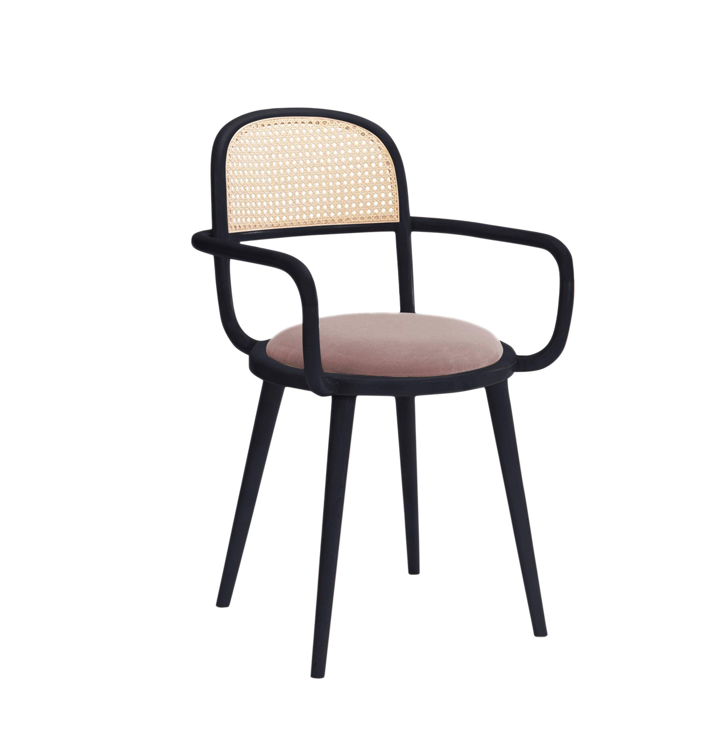 Luc Dining Chair with Beech Ash-056-5 and Barcelona Lotus For Sale