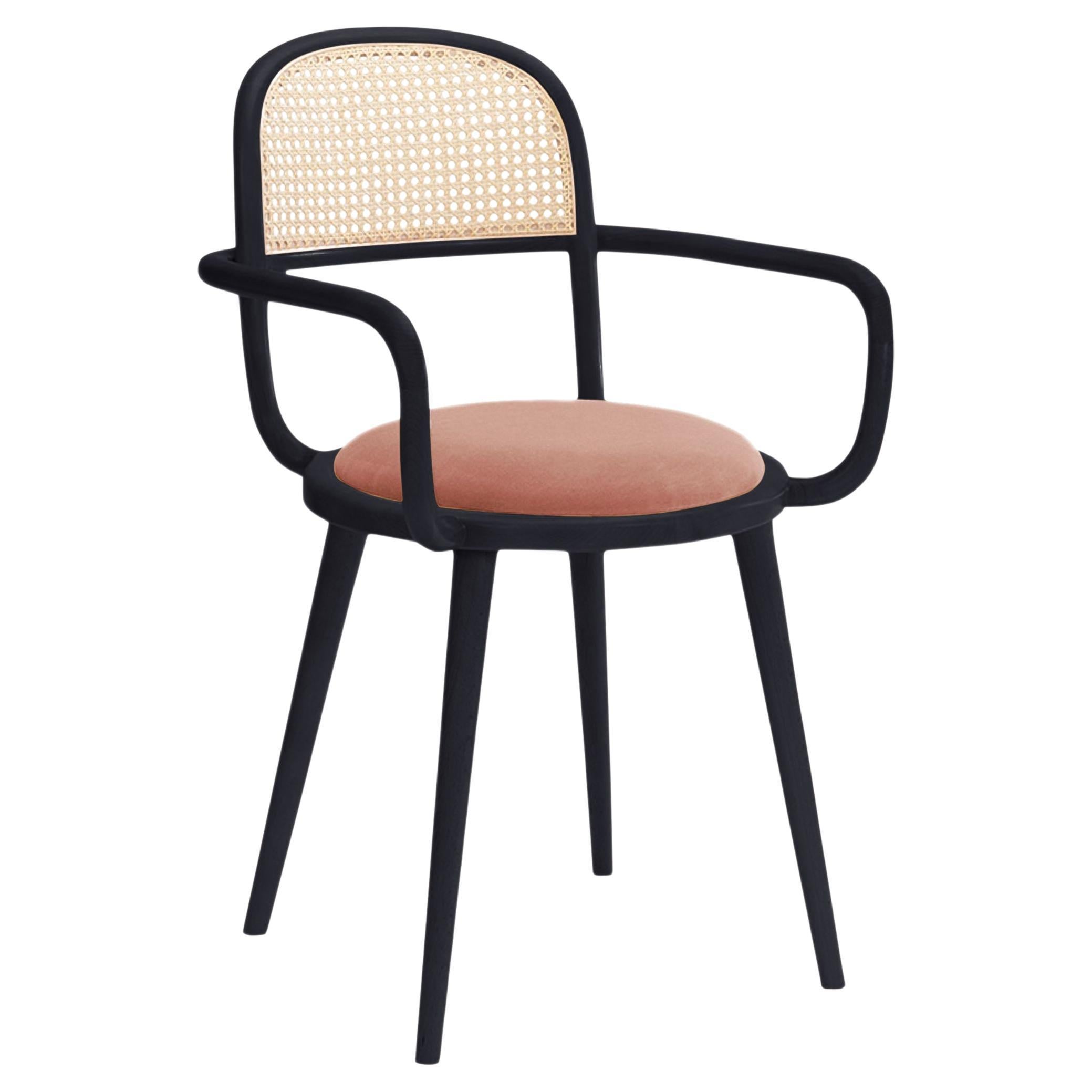 Luc Dining Chair with Beech Ash-056-5 and Paris Brick For Sale