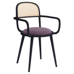 Chaise de salle à manger Luc avec frêne de hêtre-056-5 et Paris Lavanda