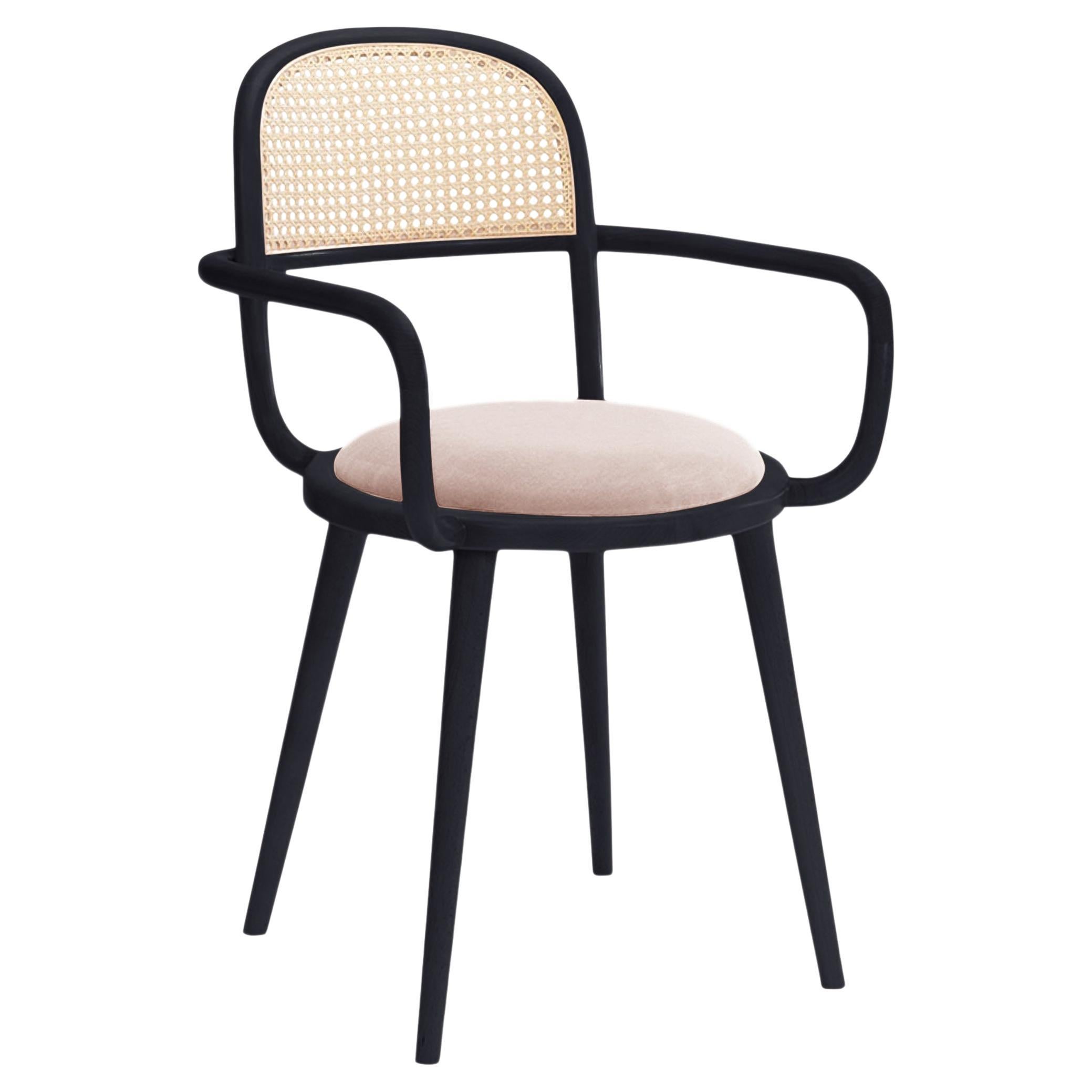 Luc Dining Chair with Beech Ash-056-5 and Vigo Blossom For Sale