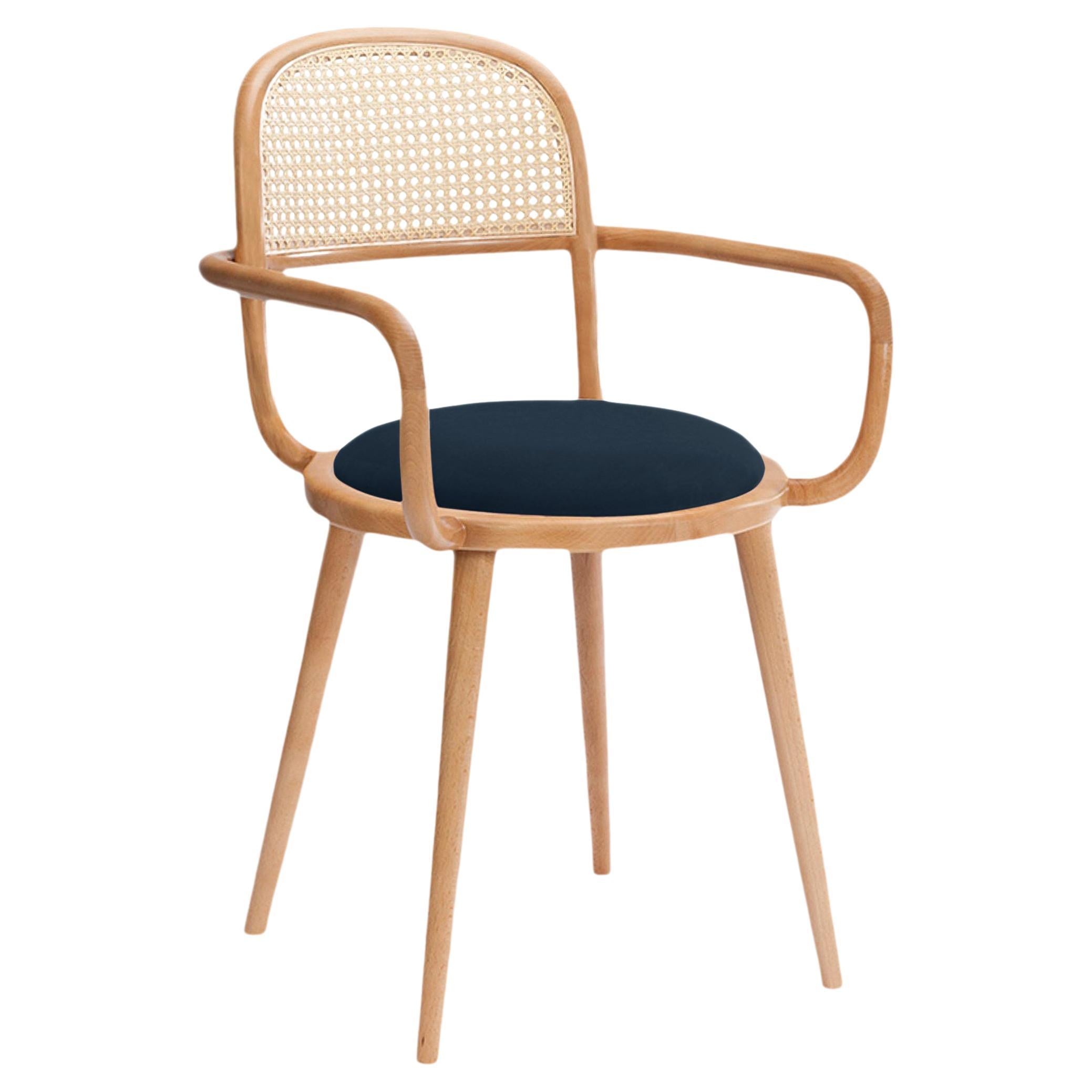 Luc Dining Chair with Natural Oak and Paris Black For Sale