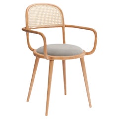 Luc Dining Chair with Natural Oak and Paris Mouse