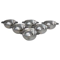 Luc Lanel & Christofle for Compagnie Générale Transatlantique a Set of Six Cups