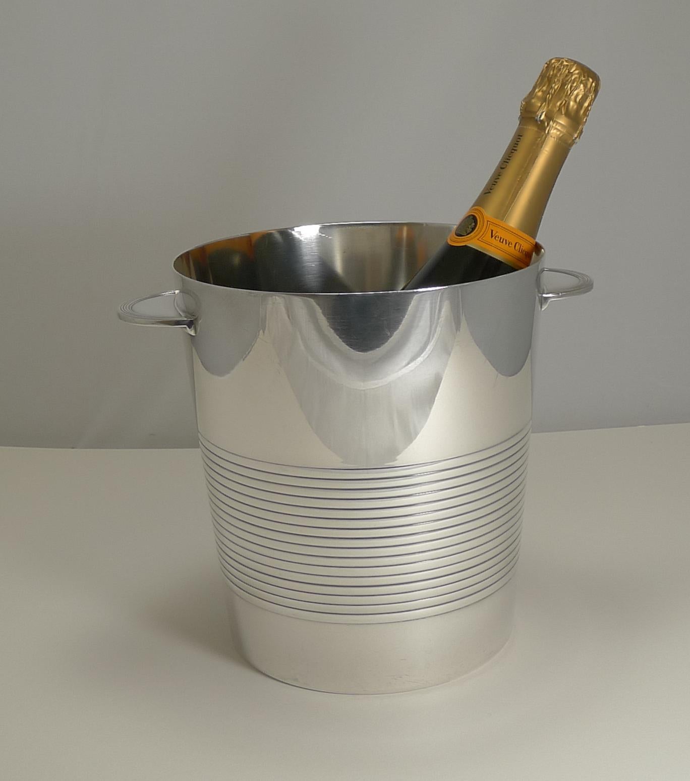 Luc Lanel for Christofle, Champagne Bucket or Wine Cooler, Vulcan, circa 1940 3