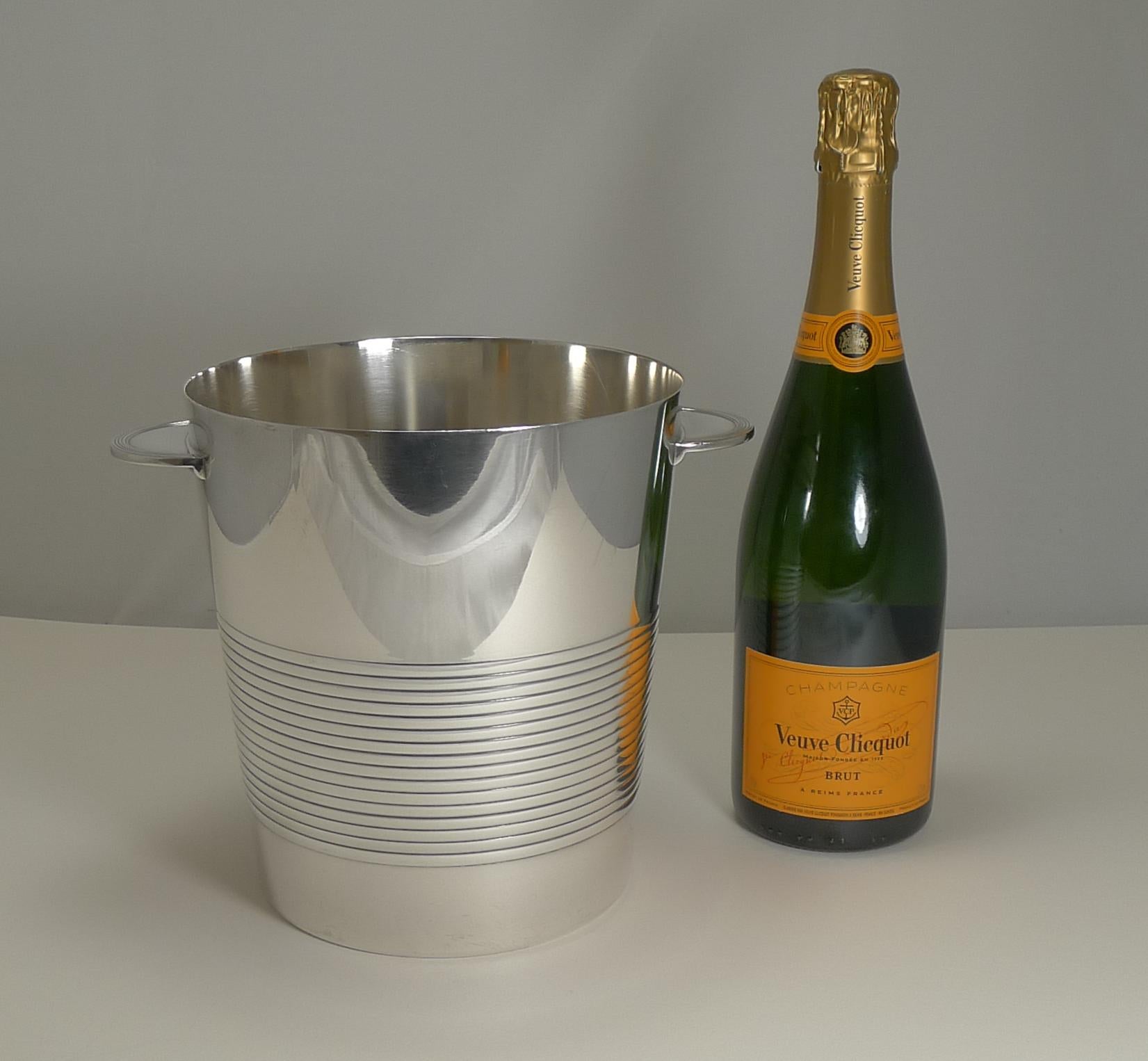Luc Lanel for Christofle, Champagne Bucket or Wine Cooler, Vulcan, circa 1940 4