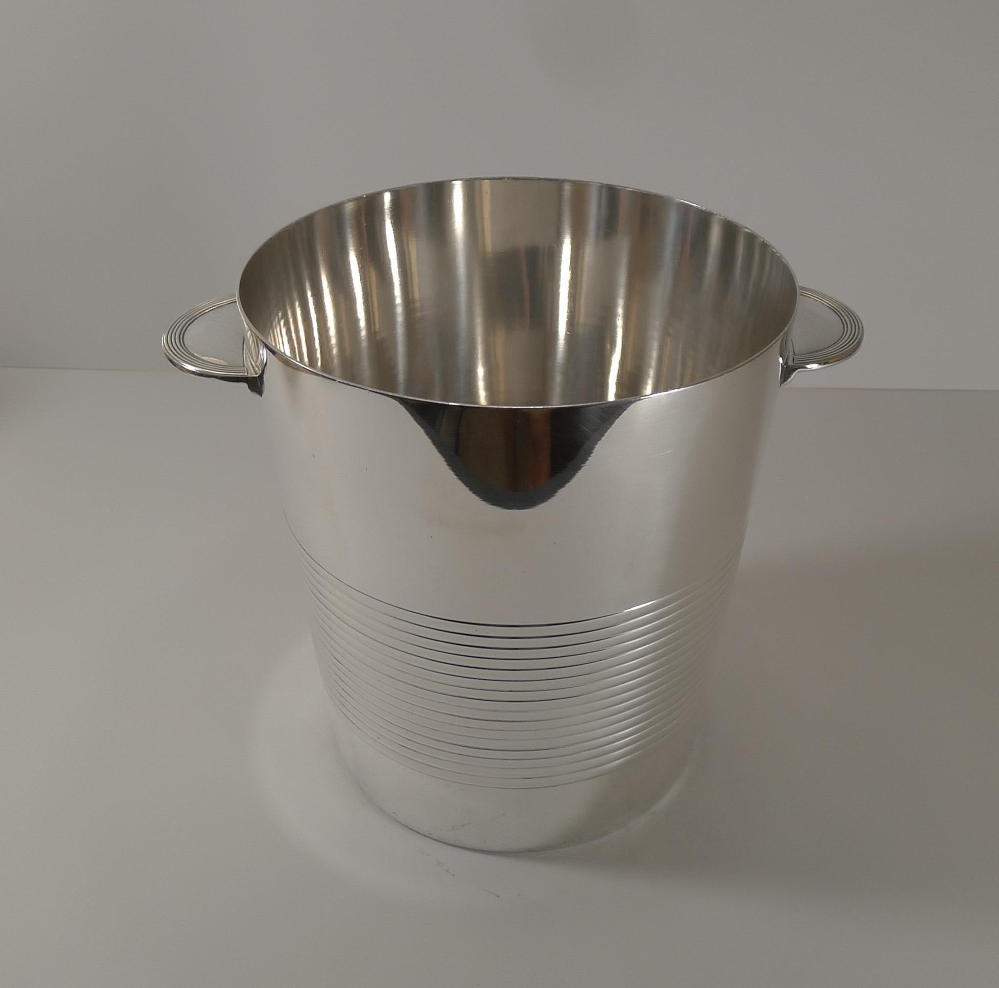 Luc Lanel for Christofle, Champagne Bucket / Wine Cooler, Vulcan c.1940 1