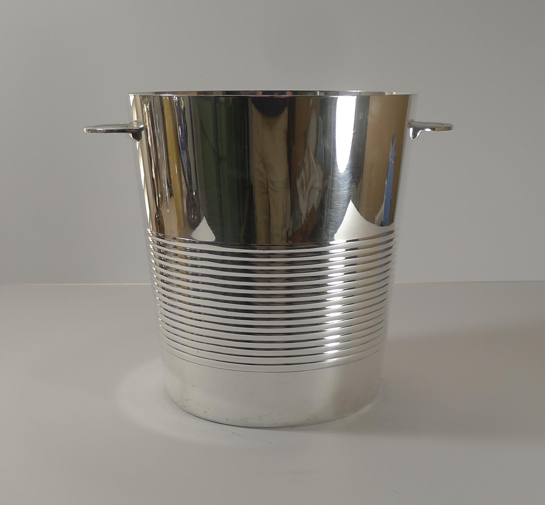 Luc Lanel for Christofle, Champagne Bucket / Wine Cooler, Vulcan c.1940 2