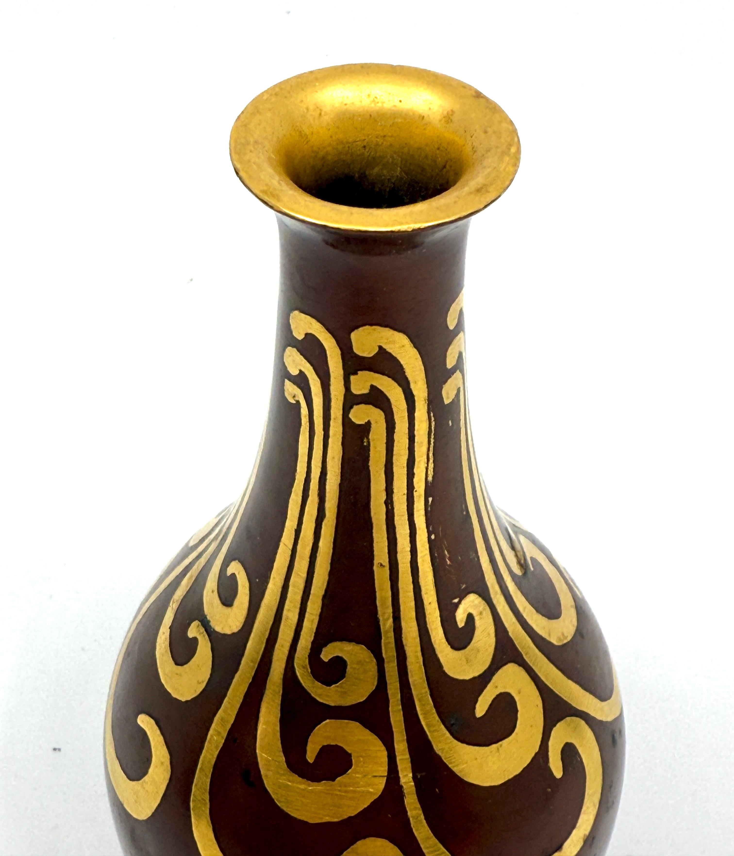 Vaso Dinanderie Luc Lanel per Christofle in vendita 12