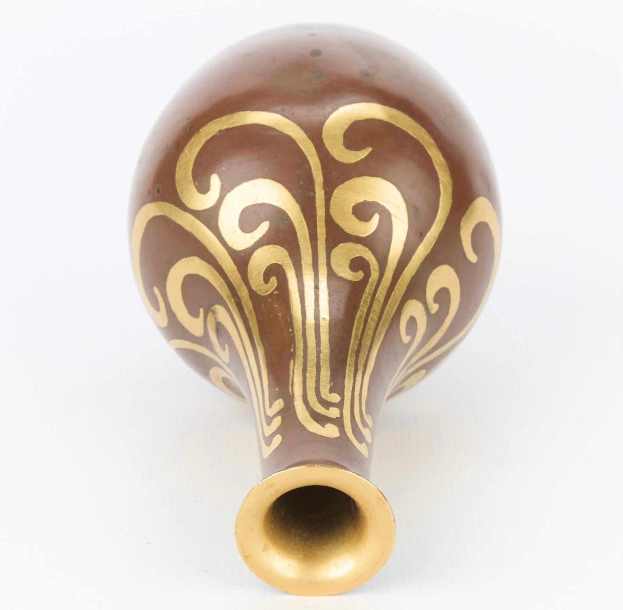 Inizio XX secolo Vaso Dinanderie Luc Lanel per Christofle in vendita