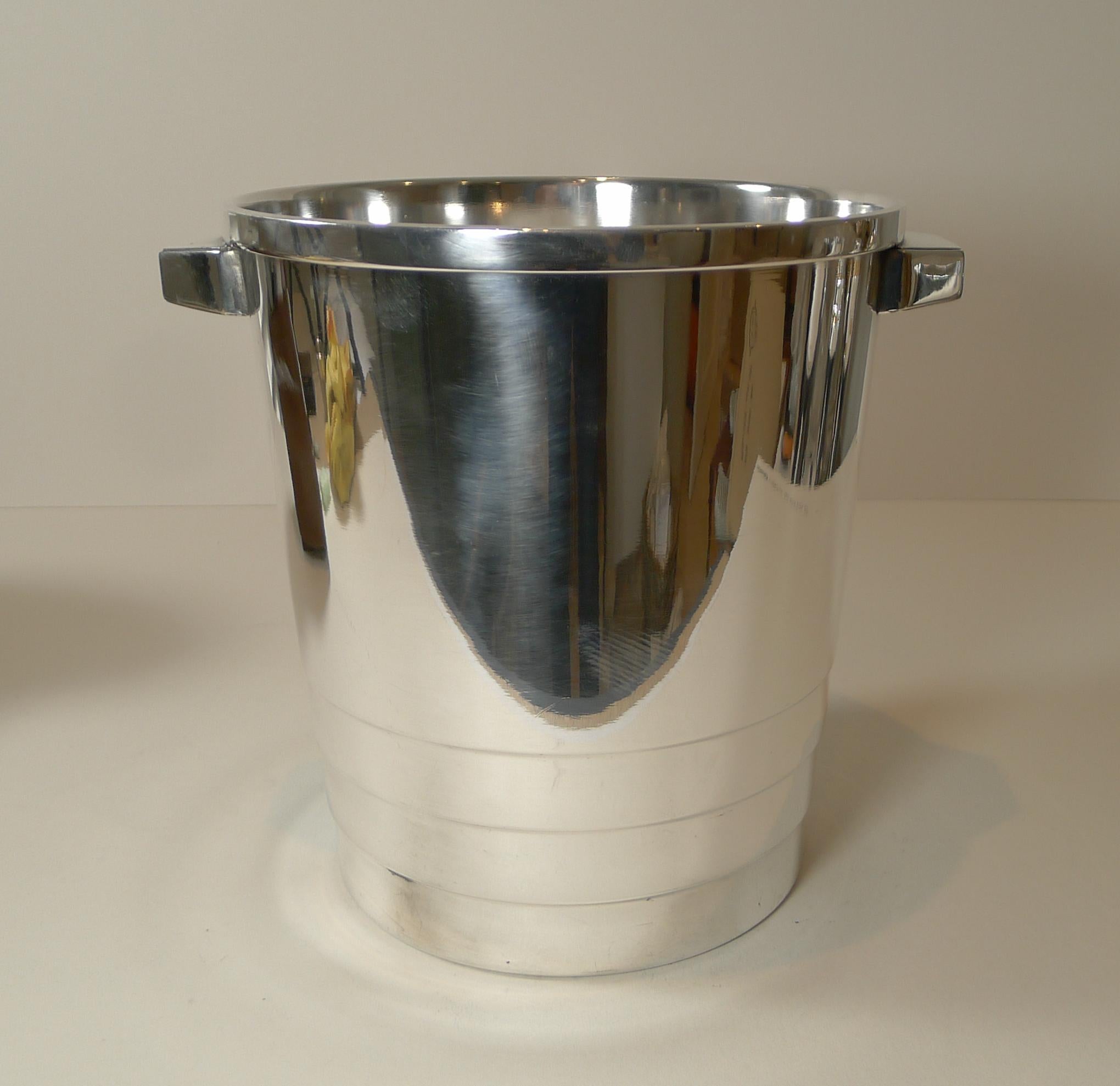 Luc Lanel for Christofle Gallia Collection Champagne Bucket / Wine Cooler c.1935 3