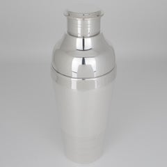 Luc Lanel per Christofle Gallia France Shaker da cocktail Ondulation in argento