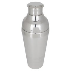 Luc Lanel para Christofle Gallia France Coctelera de plata ondulada