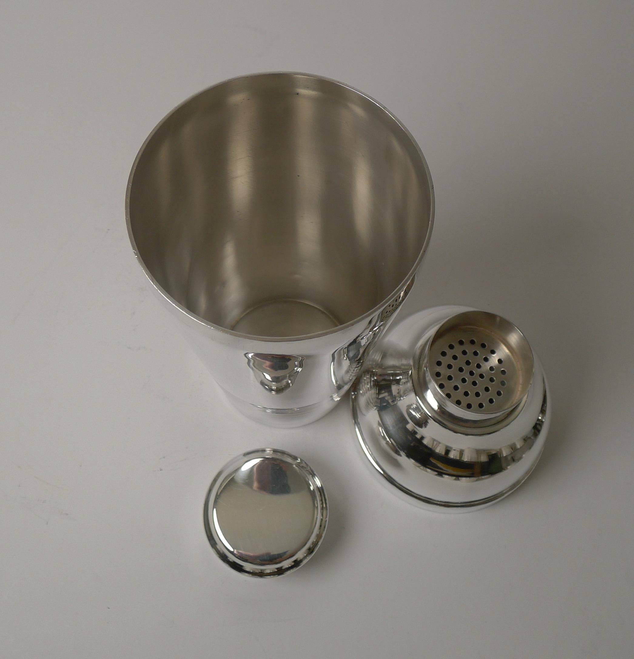 Luc Lanel For Christofle Ondulations Cocktail Shaker / Bar Set, c.1930's 1