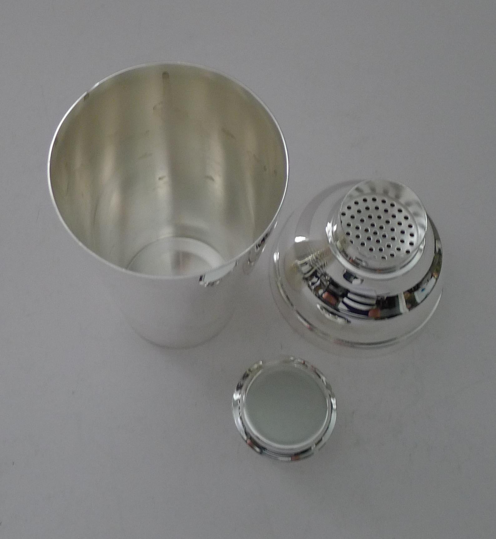 Luc Lanel für Christofle - Ondulations Cocktail Shaker um 1935 4
