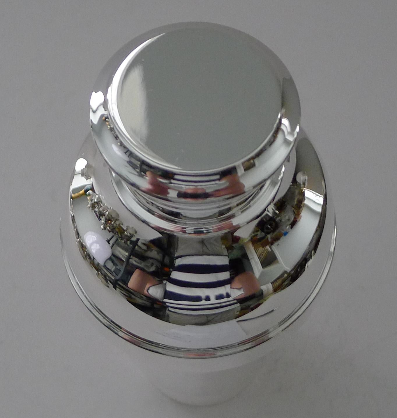 Luc Lanel für Christofle - Ondulations Cocktail Shaker um 1935 (Art déco)