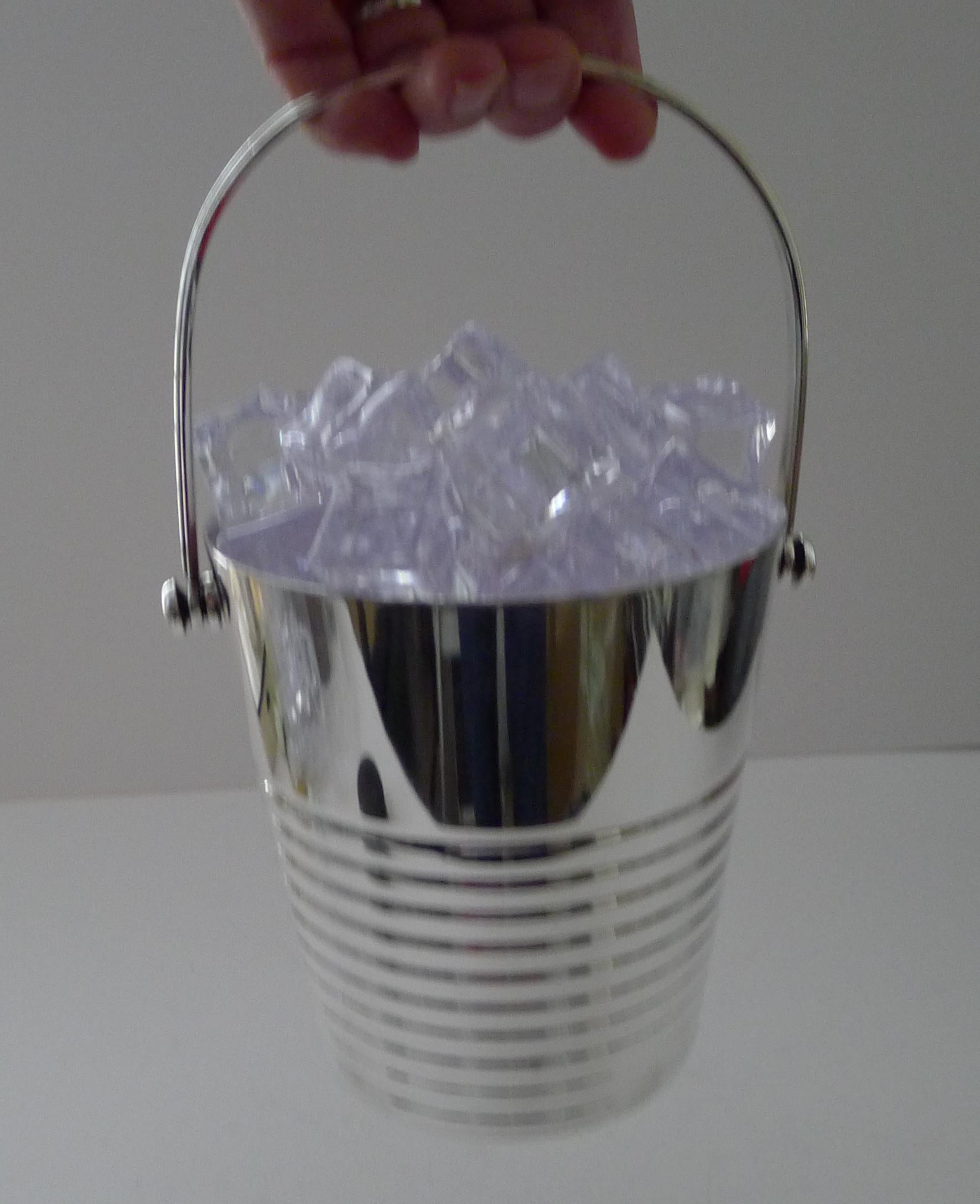 Luc Lanel For Christofle - Ondulations Ice Bucket / Pail c.1930's For Sale 3