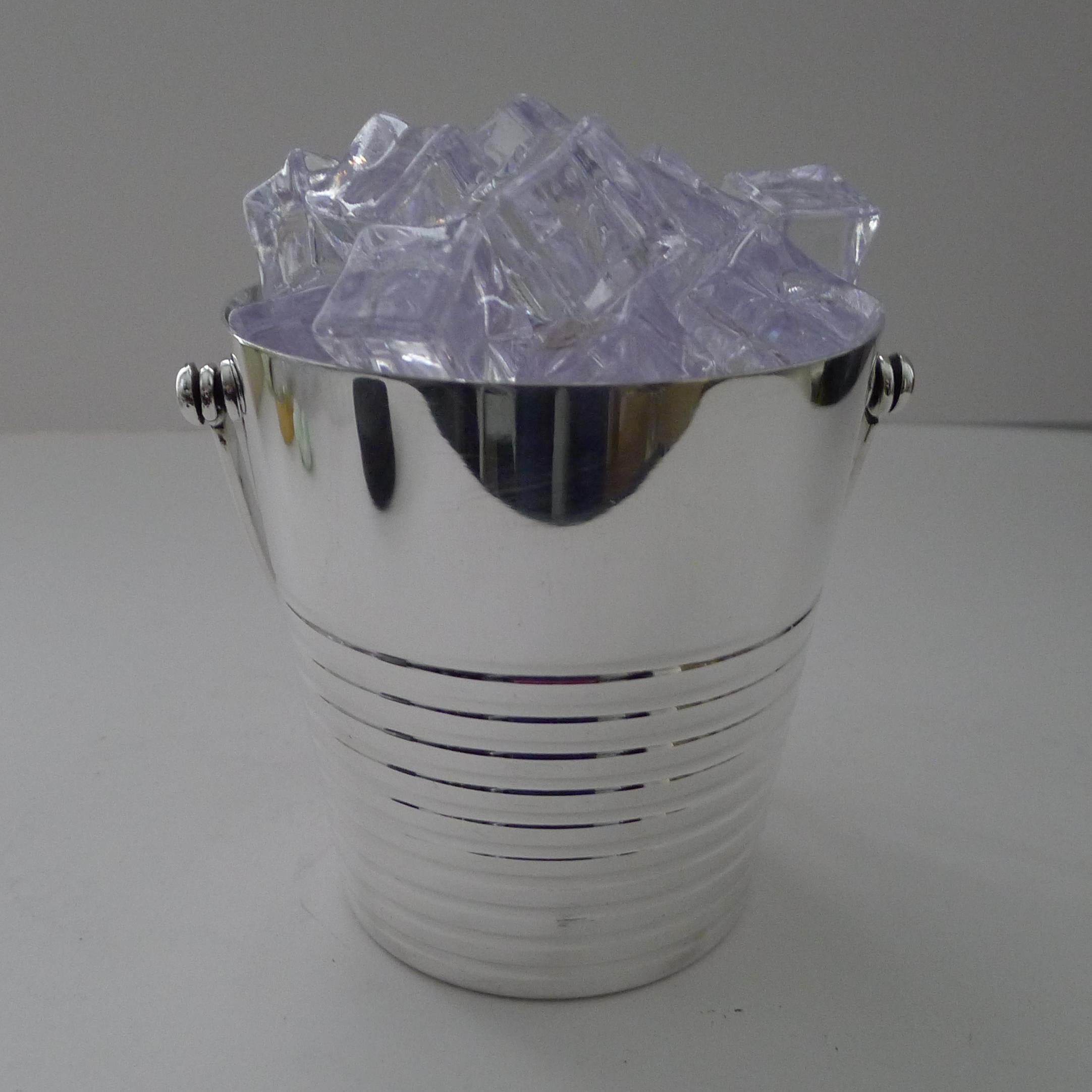 Luc Lanel For Christofle - Ondulations Ice Bucket / Pail c.1930's For Sale 4