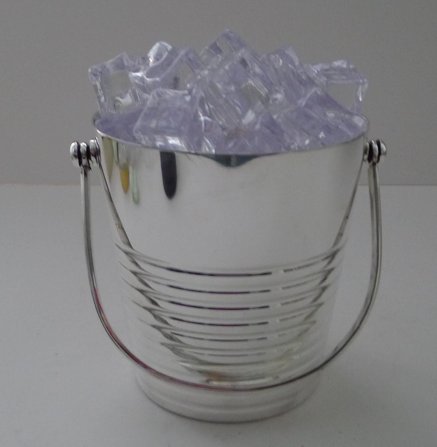 Luc Lanel For Christofle - Ondulations Ice Bucket / Pail c.1930's For Sale 1