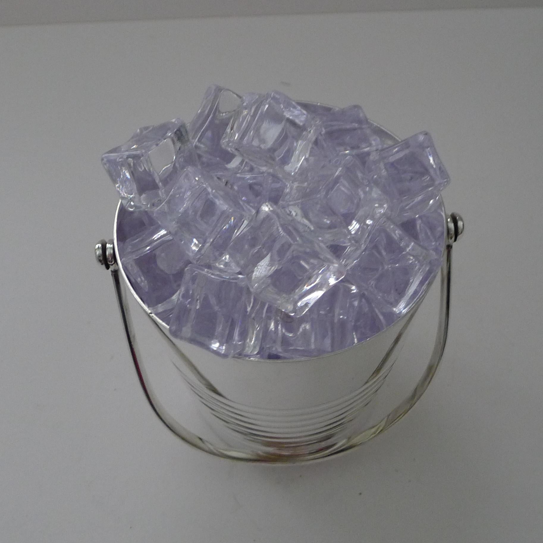 Luc Lanel For Christofle - Ondulations Ice Bucket / Pail c.1930's For Sale 2