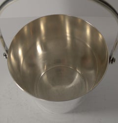 Luc Lanel for Christofle, Ondulations Ice Bucket or Pail, circa 1932