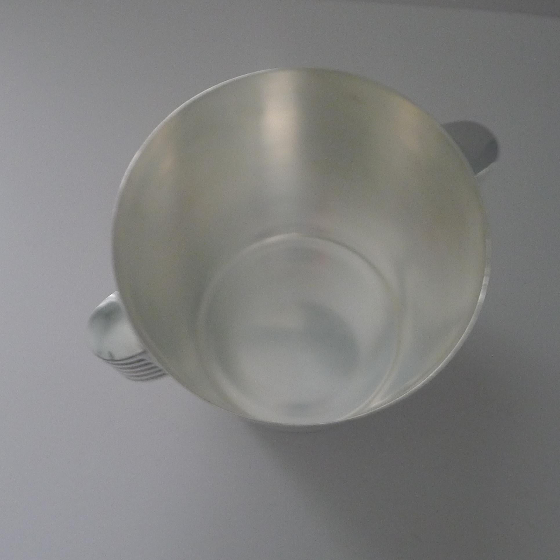 Luc Lanel for Christofle Wine / Champagne Cooler - Ondulations c.1932 Francés en venta