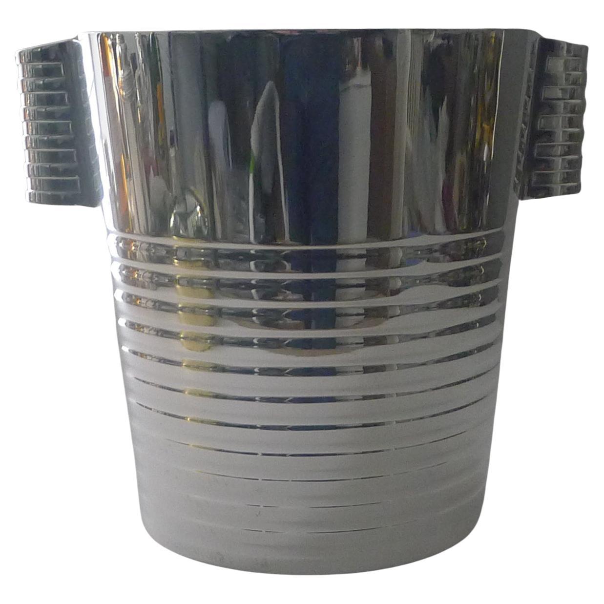 Luc Lanel for Christofle Wine / Champagne Cooler - Ondulations c.1932 en venta