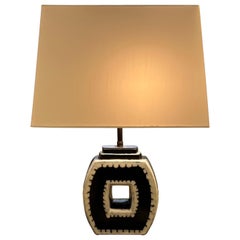 Luc Lanel French Art Deco 1920 Ceramic Lamp