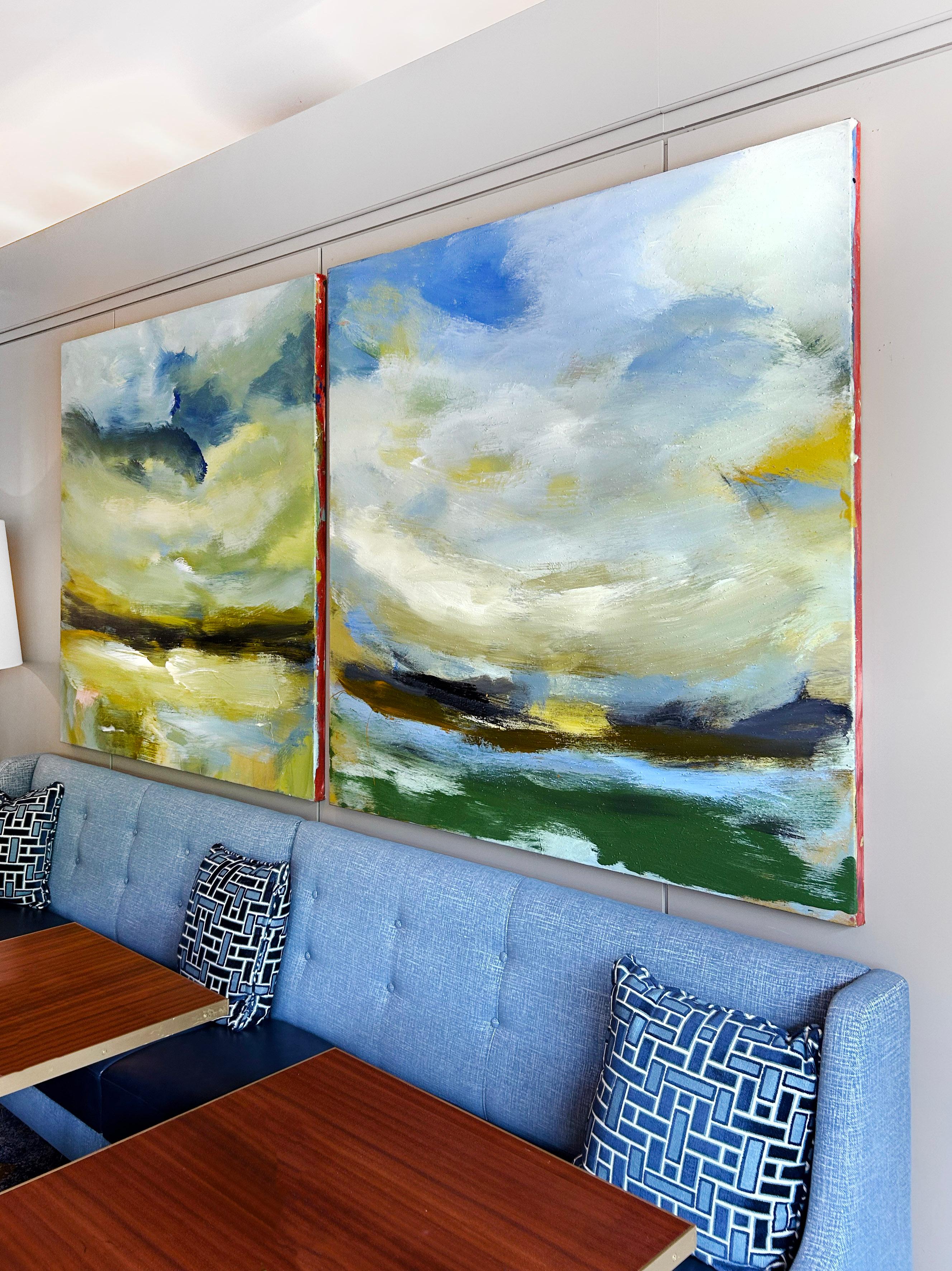 60x60.Landscape.2008.05 - Painting Expresionismo abstracto de Luc Leestemaker