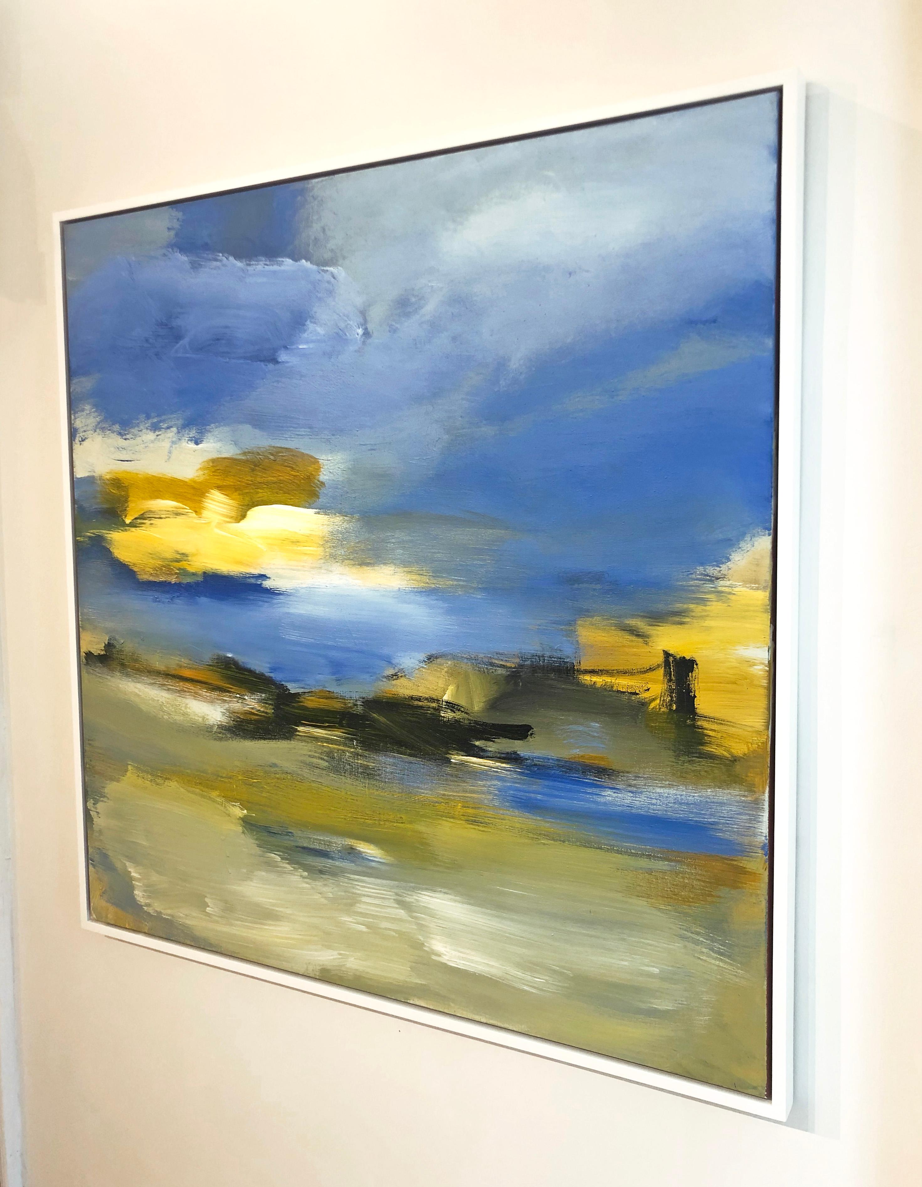 Ascensione #29 - Abstract Painting Blu di Luc Leestemaker