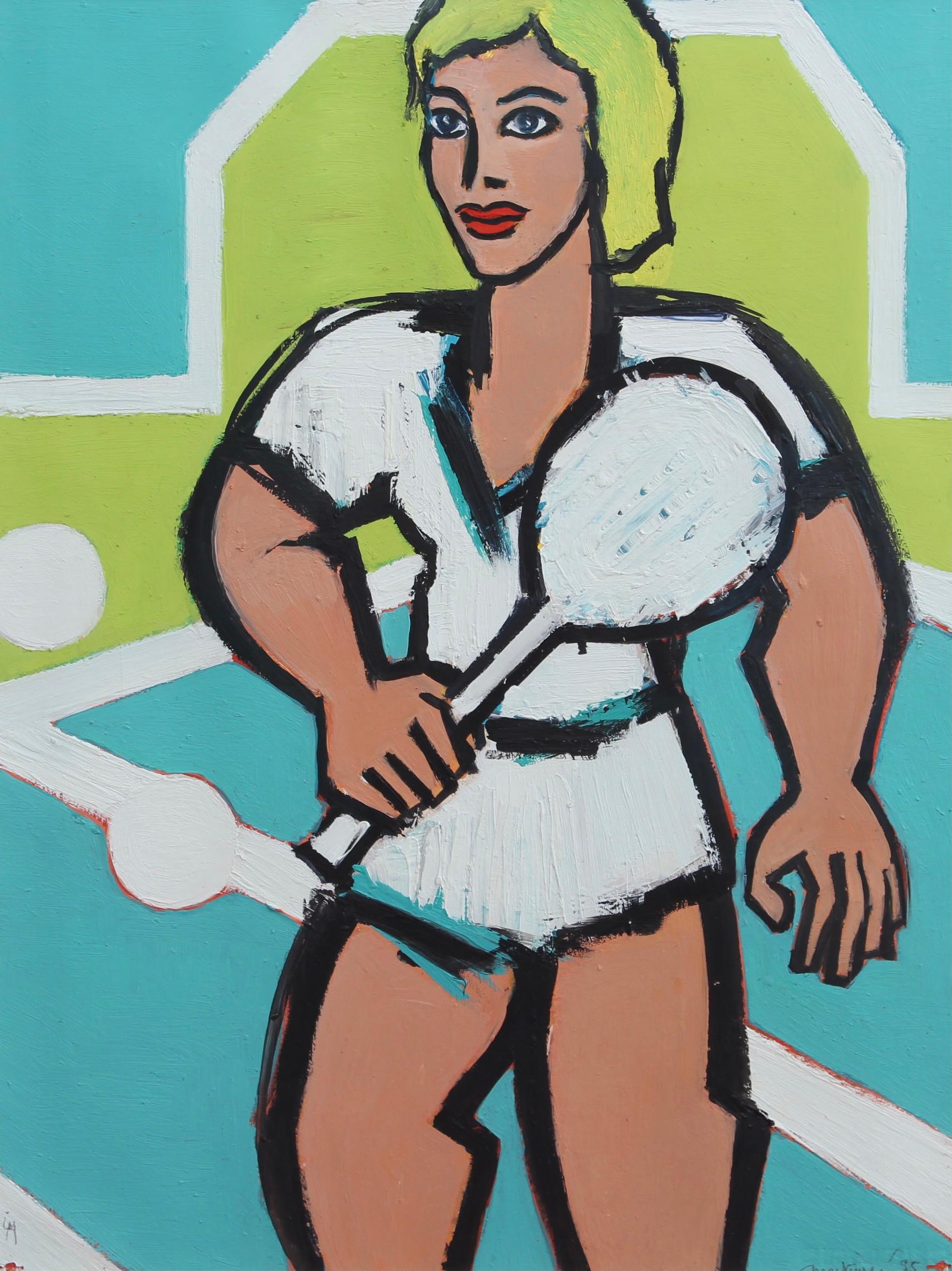 Portrait Painting di Luc Martinsen - La stella del tennis