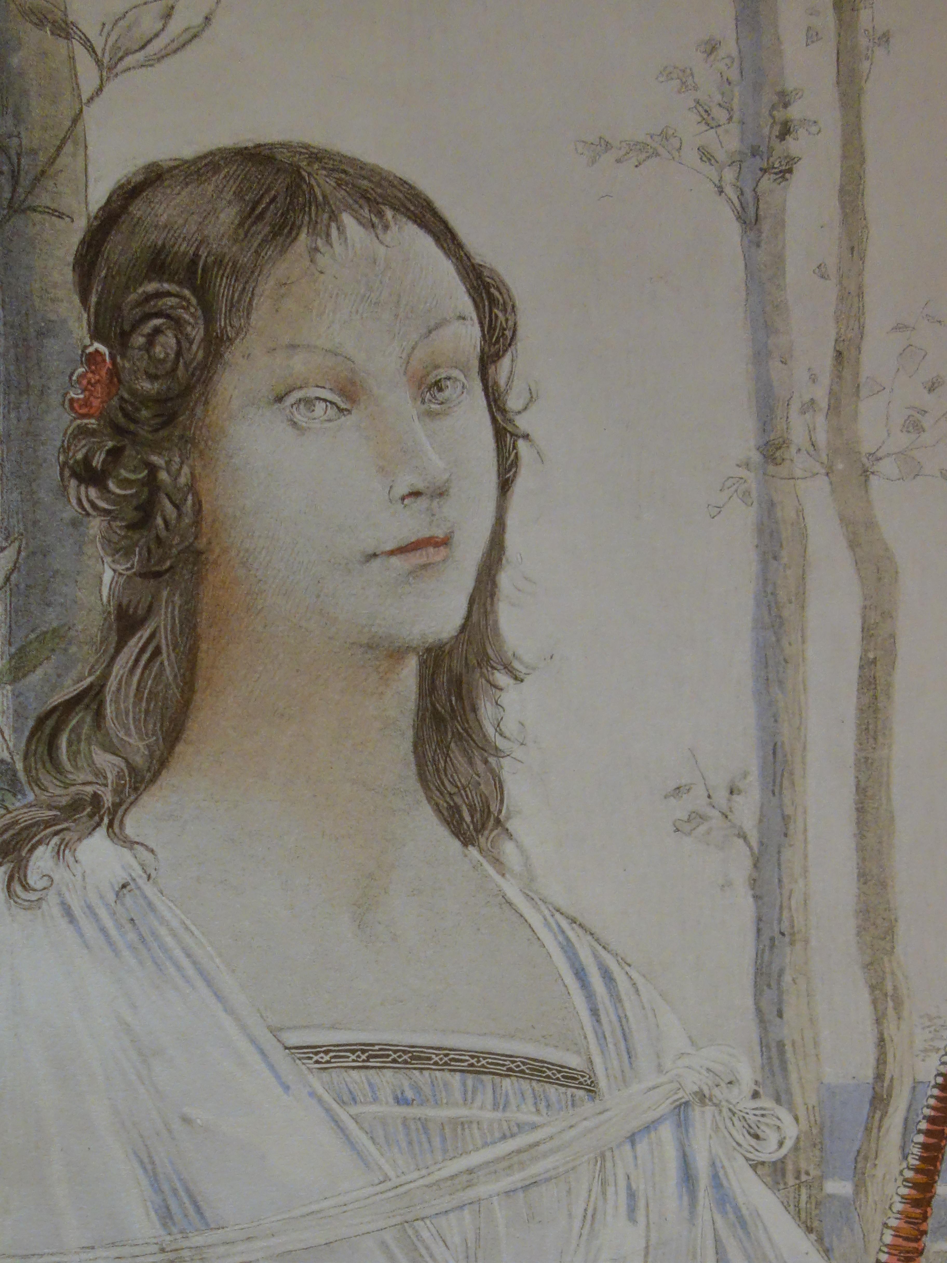 Biblical Mythology: Judith and Holofernes - Original Lithograph 1899 - Gray Figurative Print by Luc Olivier MERSON