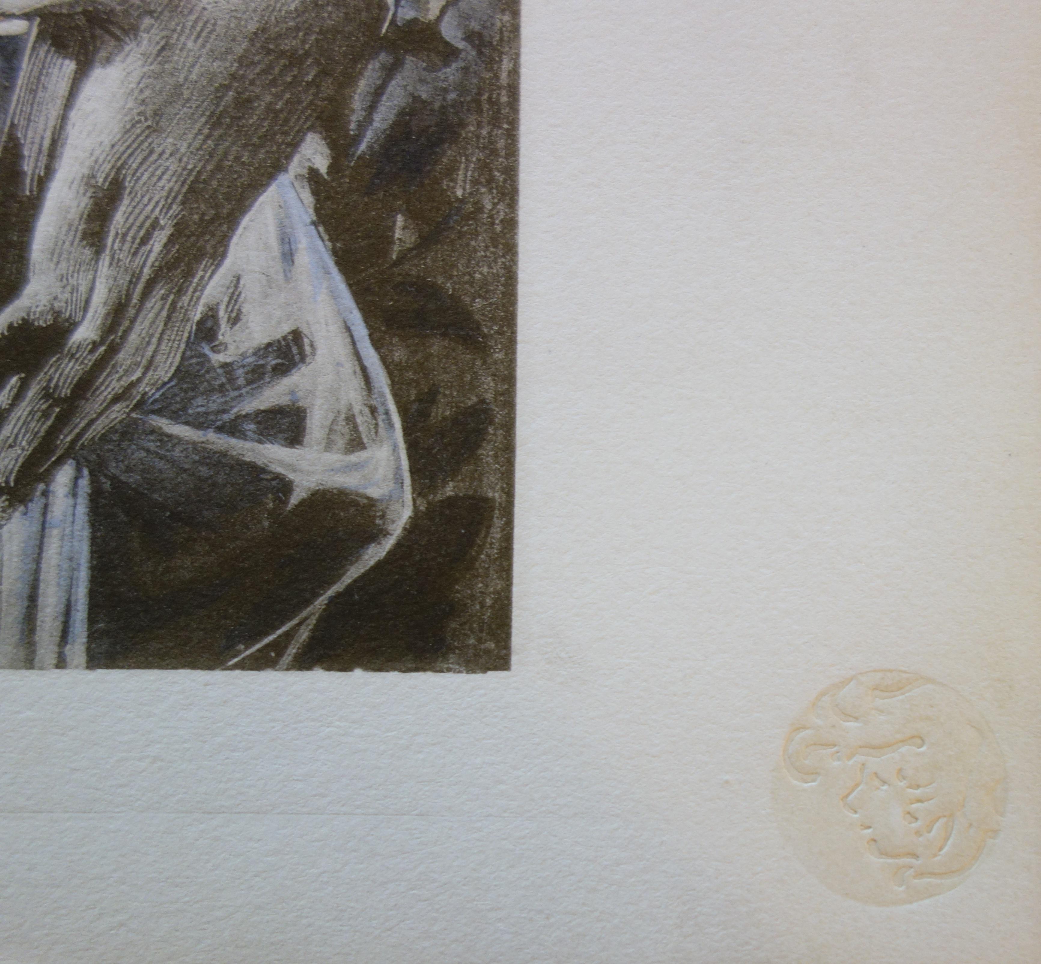Luc Olivier MERSON (1846-1920)
Biblical Mythology: Judith and Holofernes, 1899

Original lithograph (Champenois workshop)
Printed signature in the plate
On vellum, 40 x 31 cm (c. 16 x 12 in)

INFORMATION: Lithograph created for the portfolio
