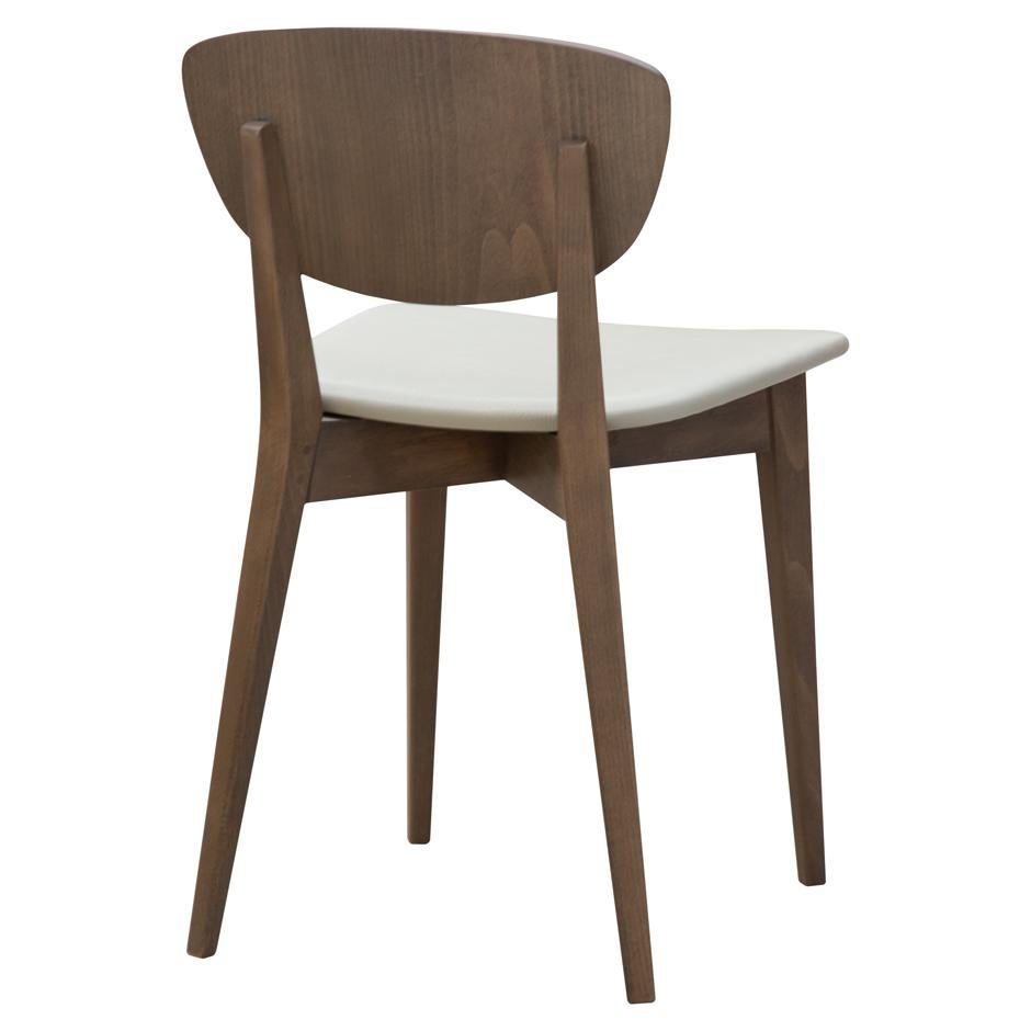 Postmoderne Chaise en bois et tissu de conception post-moderne Luc  en vente