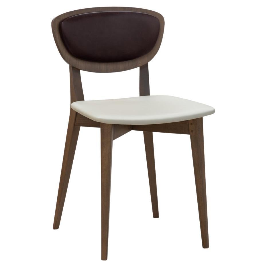 Luc Post Modern Design Wood and Fabric Chair  For Sale